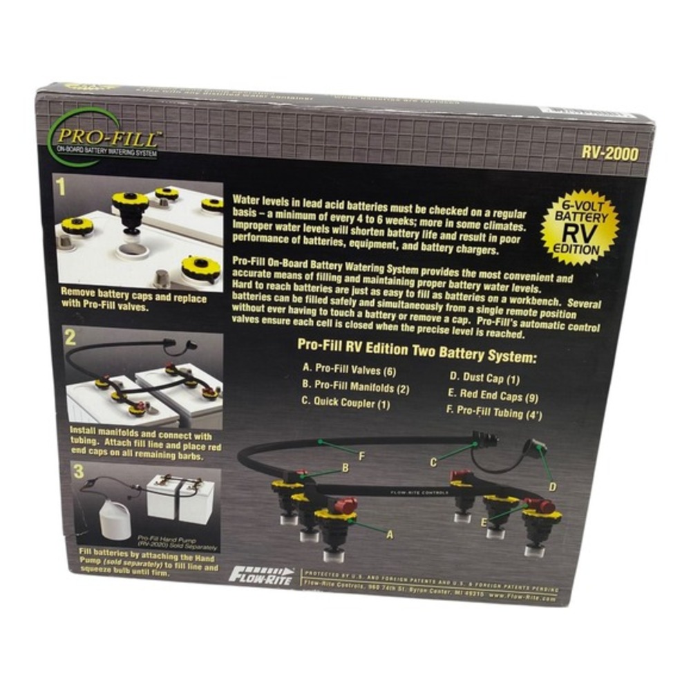Pro Fill RV 2000 On Board Battery Watering System RV Edition - Picture 2 of 13